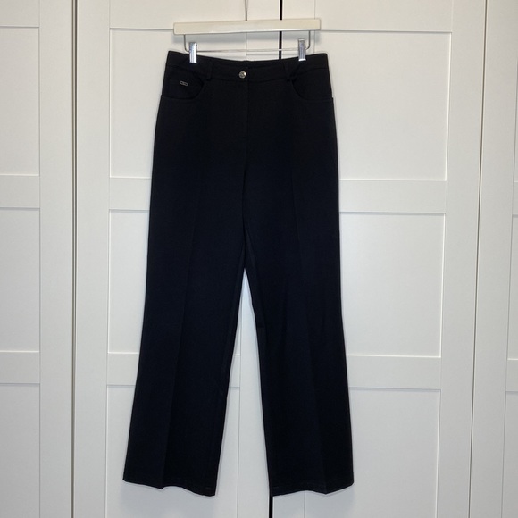 Embellished Pocket St John Slacks Black 10 - Picture 3 of 5